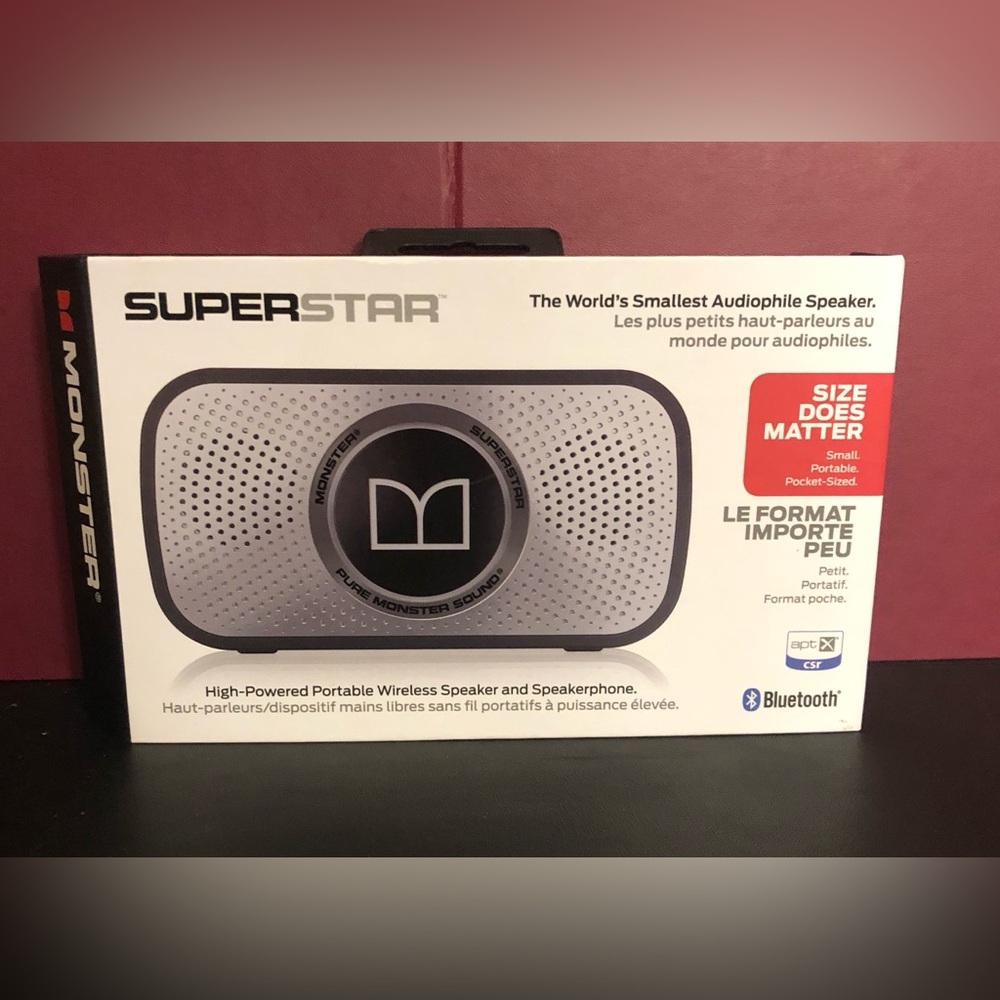 Monster SuperStar High Definition Bluetooth Speaker (Black/Space Gray)
